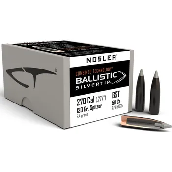 Příslušenství pro sportovní střelbu Střely Nosler Ballistic Silvertip .270 cal, dia .277, 130grs