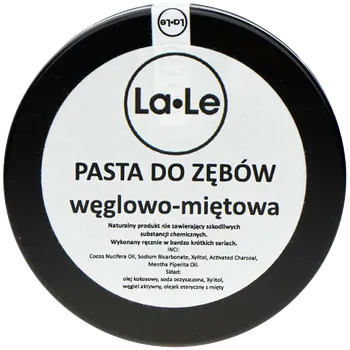 Dentální hygiena La-Le uhlíkovo-mátová zubní pasta, 100 ml