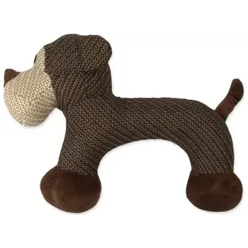 Hračka pro psa Hračka Have a Pet Moonbuddy opice, textilní hnědá 23cm