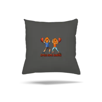 Polštář Bastard Spolu jsme silnější polštář Gray Pol