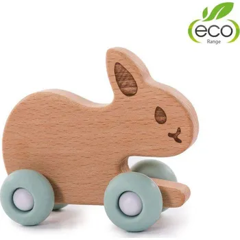 Hračka pro nejmenší Bo Jungle Dřevěná hračka B-WOODY Rabbit Pastel Blue