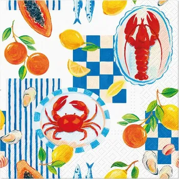 Papírový kapesník Paw Ubrousky PAW Dekor L (20ks) Navy Bites 617187