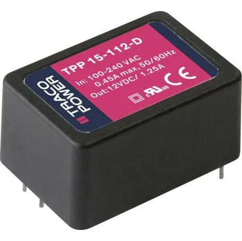 Měnič napětí TracoPower TPP 15-103-D spínaný síťový zdroj 3.3 V/DC 4 A 13.2 W