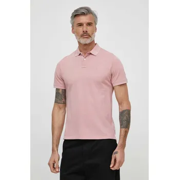 Pánské tričko Bavlněné polo tričko Pepe Jeans NEW OLIVER GD PM542099 růžová 30X, vel. XL