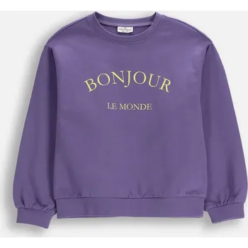 Dámské oblečení Dětská Mikina Fialová Mikina pro Dívky Velikost 146 Coccodrillo WC6