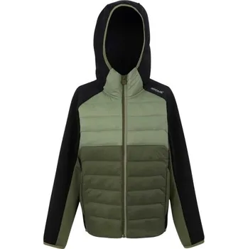 Chlapecká bunda Dětská bunda REGATTA OUTDOORS KIELDER IX HYBRID JR 11/12Y Zelená, Černá, Bílá