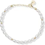 Ocelový náramek na nohu se syntetickými perlami LJ2848 Liu Jo