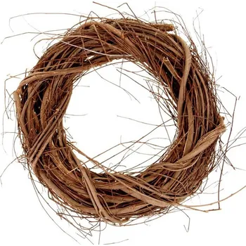 Věnec Věnec proutěný - pr. 35 cm, hnědá barva