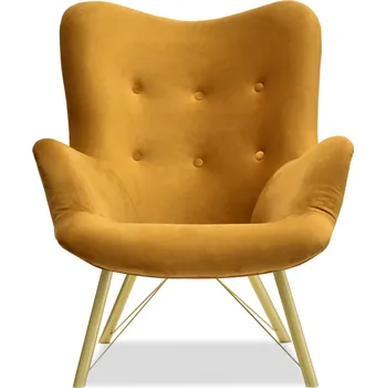 Křeslo Mebel Partner Dawntawn (medová + zlatá)