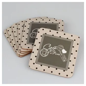 Korkové podložky pod šálek - sada 6 ks, 0/60
