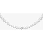 Preciosa Perlový náhrdelník Velvet Pearl s voskovými perlemi Preciosa, bílý