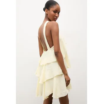 Dámské šaty Šaty Answear.LAB LD2837..hak žlutá 11X, vel. M