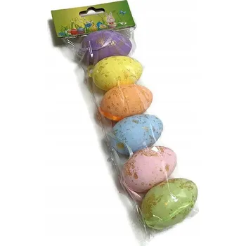 Velikonoční dekorace Velikonoce VAJÍČKA KRASLICE ZÁVĚS SADA 6 ks DEKORACE