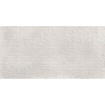 Dlažba Interiérová dlažba imitace betonu Caementum Albus dekor Relievo 61x122 cm