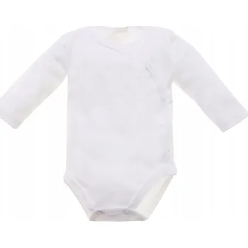 Kojenecký body Body Mrofi bílé s dlouhým rukávem zavinovací 56