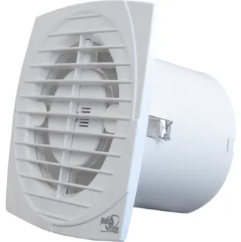 Domácí ventilátor MakTrade MakTrade, MTG A100-K ventilátor koupelnový s klapkou, bílý