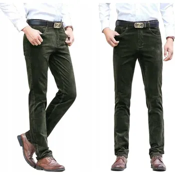 Pánské kalhoty Teplé pánské manšestrové kalhoty bavlněné HUNTER 610/51C W40 L36