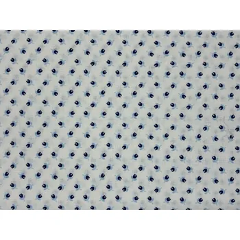 Bavlněná látka Tulipánky modré