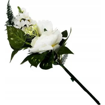 umělá květina UMĚLÁ ROSTLINA KYTICE BÍLÝCH KVĚTŮ