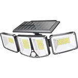 LED solární nástěnné osvětlení VIKING S180 IP65 14W 1000lm 6000K černé se senzorem pohybu