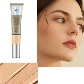 Podkladová báze na tvář Hydratační CC krémový make-up 30 ml SPF 50+ Voděodolný dlouhotrvající Rozjasňující tekutý korektor Pro všechny typy pleti Natural