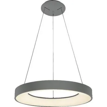 LED Závěsné svítidlo Luxera GENTIS 18404 40W 2400lm 4000K IP20 48cm matně šedé