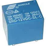 Relé Songle SRD-12VDC-SL-C 12V, přepínací kontakt 250VAC/10A