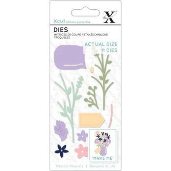 Docrafts xcut Embosovací šablona Květináč