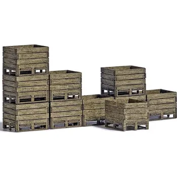 Modelová železnice Busch 1980 10-dílná sada přepravek ve velikosti H0 stavebnice