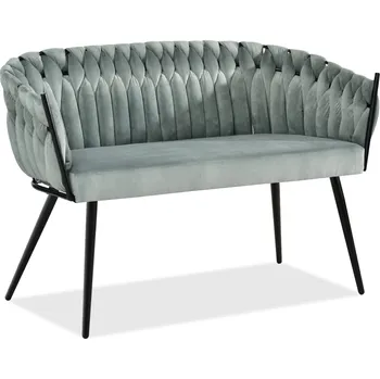 Křeslo Mebel Partner Rozaine (mátová + černá)