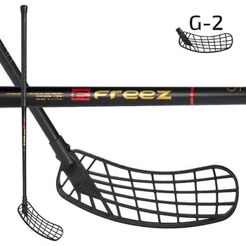 Florbalová hůl Freez Spear 29 black-gold MB R vel. 101 cm (=112cm) pravá kulatá (pravá ruka dole)