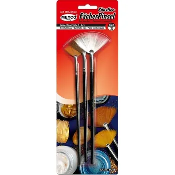 Malířský štětec Meyco 14243 Sada vějířových štětců 3 ks