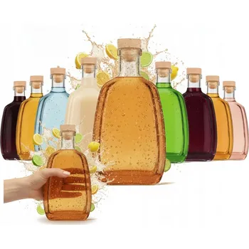 Sklenice 10x LAHEV ASTERIA 250ML S KORKOU NA LIKÉR, VÍNO, LIKÉRY SKLO SKLENICE 0,25L