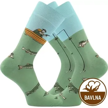 Pánské ponožky Lovix - 43-46 / modrá/zelená