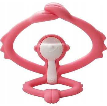 Mombella Opice Kousátko na zoubky silikonové růžové