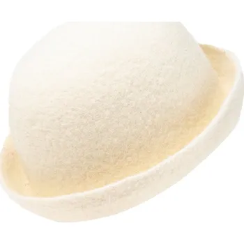 Lahtiset Klobouk do sauny z ovčí vlny Lahtiset, přírodní bílá