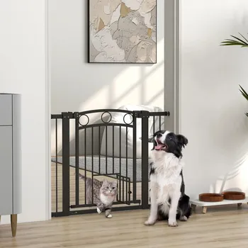 Dětská zábrana Bezpečnostní uzamykatelná branka do dveří | černá