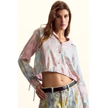 Dámská košile Dámská košile DESIGUAL 26SWCW25 3062 CAM FLOWERS LACROIX Velikost: M