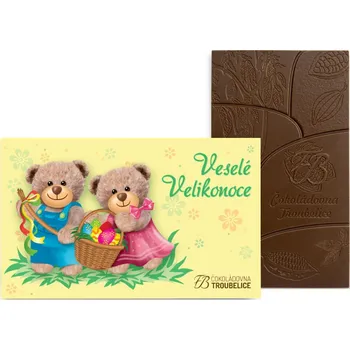Čokoláda Čokoládovna Troubelice Čokoláda velikonoční medvědi - 45 g Varianta: mléčná 51%