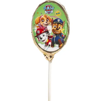 Čokoláda DEKORA Tlapková patrola čokoládové lízátko zelené 30 g