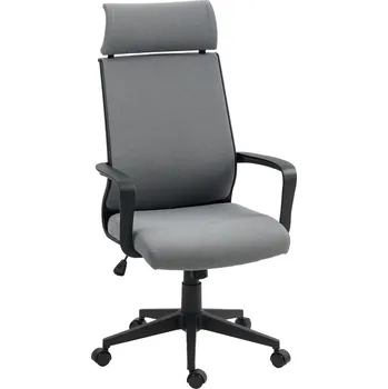 Ergonomická kancelářská židle s područkami | tmavě šedá