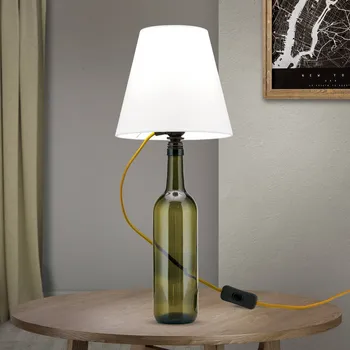 Lampička Orion E27 objímka žárovky BOTTLE, kabel zlatý, délka 200 cm zlatá, černá 1 x 40 W