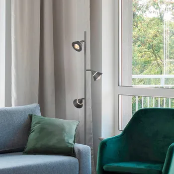 Lampička Trio Lighting LED stojací lampa Romeo, výška 150 cm, černá, kov, 3ramenná. 3 x 7 W LED - Doprava zdarma