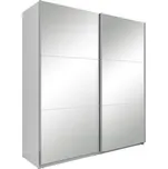 Šatní skříň Neo 200 cm - Black Red White - BRW Bílá 201x216 cm