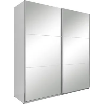 Šatní skříň Šatní skříň Neo 200 cm - Black Red White - BRW Bílá 201x216 cm