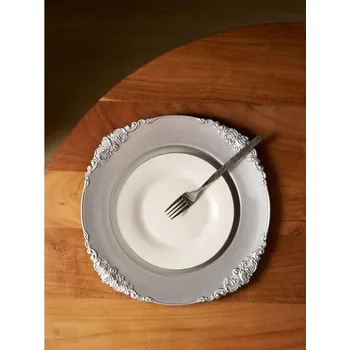 Sinsay - Sada dekorativních táců s ornamentem 2 pack - sříbrná - 016IL-SLV - 016IL-SLV-ONE