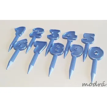 Číslo vzor 8 - plastový zápich