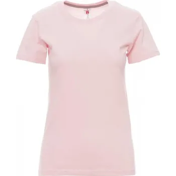 Dámské tričko Payperwear Dámské tričko SUNSET LADY s kulatým výstřihem Barva: růžová pastelová, Velikost: S