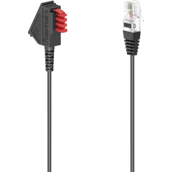 Hama DSL kabel [1x telefonní zástrčka TAE-F - 1x RJ45 zástrčka 8p2c] 3 m černá