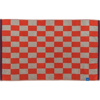 Koupelnová předložka Oranžová/béžová koupelnová předložka do sprchy z bio bavlny 50x80 cm Retro – Mette Ditmer Denmark ID_1831536